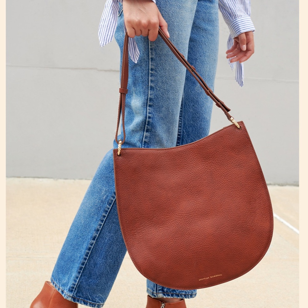 Loeffler Randall Tan Leather Hobo Bag